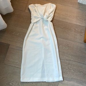 DOBE strapless white dress